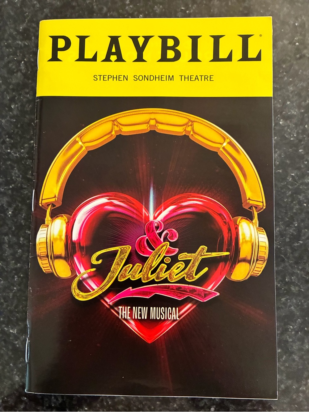 & Juliet Original Broadway Cast Playbill Stark Sands Lorna Courtney Betsy Wolfe